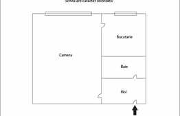 Garsoniera 20 mp, etaj intermediar, zona strazii Fabricii de Zahar