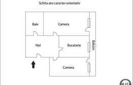 Apartament cu 2 camere decomandate, 54 mp utili in zona Sesul de Sus