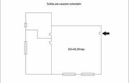 De vanzare apartament 2 camere, 45,29 mp, zona strazii Dambovitei