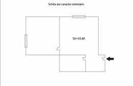 De vanzare apartament 2 camere, 55,90 mp, zona strazii Dambovitei