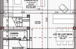 Casa cuplata, 140 mp utili, teren de 250 mp, semifinisata, zona linistita