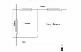 Apartament 2 camere, 43 mp, terasa 15 mp, zona Parcul Babes