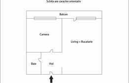 De vanzare apartament 2 camere, 56 mp, semifinisat, zona strazii Borhanciului