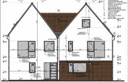 Duplex de vanzare, 160 mp, teren 270 mp, semifinisat, zona linistita!