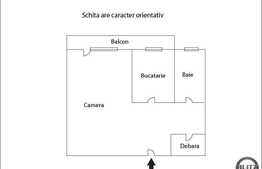 Apartament cu 1 camera, 46 mp plus pod si loc de parcare, nemobilat