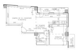 Apartament 2 camere, 55,34 mp, semifinisat, zona strazii Calea Turzii