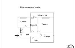 3 camere de vanzare, zona Big. Boxa la subsol si parcare inclusa!