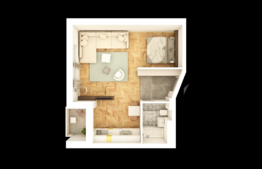 De vanzare garsoniera, 42,45 mp, semifinisata, zona strazii Bucuresti