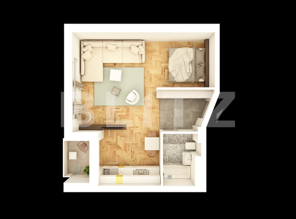 Garsonieră de vânzare Semicentral - 26204AV | BLITZ Cluj-Napoca | Poza1