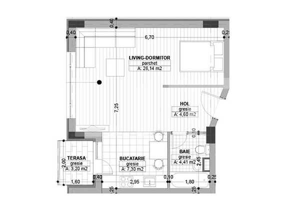 Garsonieră de vânzare Semicentral - 26204AV | BLITZ Cluj-Napoca | Poza2