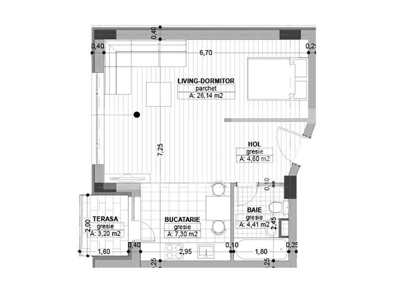 Garsonieră de vânzare Semicentral - 26204AV | BLITZ Cluj-Napoca | Poza2
