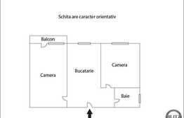 Apartament cu 2 camere de vanzare, 51 mp, decomandat