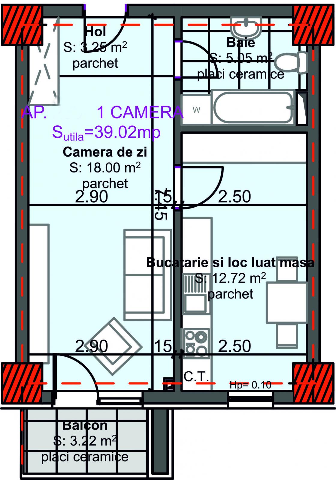 Garsonieră de vânzare Marasti - 26283AV | BLITZ Cluj-Napoca | Poza1