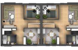 De vanzare in exclusivitate! Duplex 120 mp utili, teren de 250 mp, finalizat, asfalt, utilitati, zona Voronet!