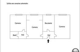 Apartament 3 camere, 63.8 mp, etaj intermediar, zona Donath. Boxa inclusa!