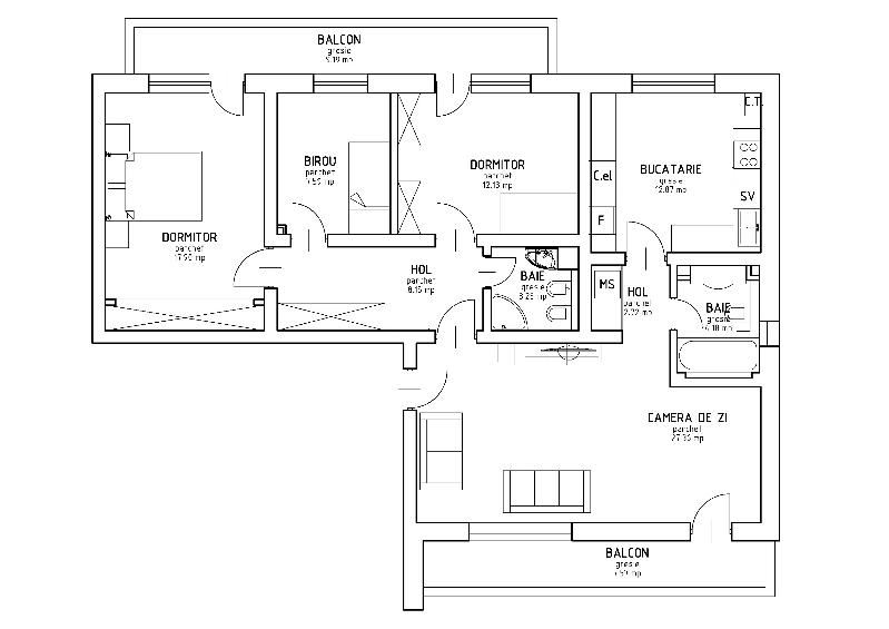 Apartament de vânzare 4 camere Baciu - 26393AV | BLITZ Cluj-Napoca | Poza1
