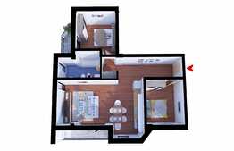 3 camere, 62 mp, etaj intermediar, semifinisat, parcare, zona strazii Donath