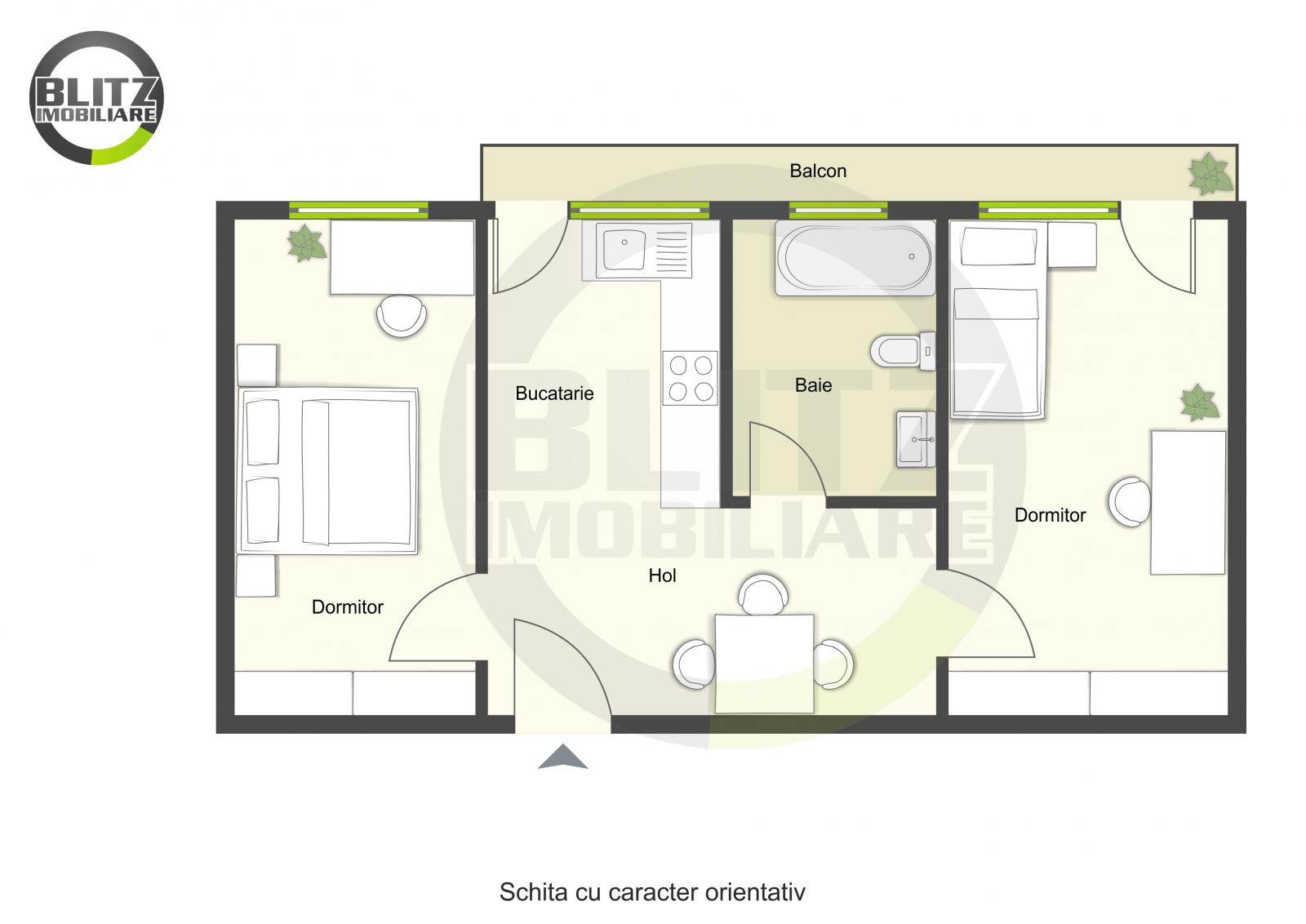 Apartament de vânzare 2 camere Floreşti - 26679AV | BLITZ Cluj-Napoca | Poza1