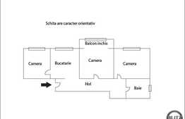 3 camere decomandate, 62 mp utili in zona Bucium. Boxa la subsol inclusa!