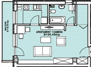 Garsonieră de vânzare Bună Ziua - 26786AV | BLITZ Cluj-Napoca | Poza1