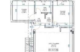 De vanzare 3 camere, 64.77 mp, terasa de 24 mp! Semifinsat! Zona Terra!