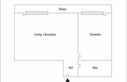 Apartament 53,25 mp, etaj intermediar, garaj, terasa, zona Iulius Mall