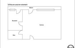 Apartament 1 camera, 33 mp in Baciu. Mobilat si utilat modern, loc de parcare!