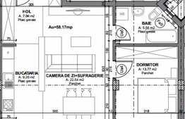 2 camere, 59 mp, finisat, etaj intermediar, zona strazii Calea Borhanci
