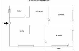 Apartament 3 camere, 110 mp, imobil tip casa/vila, parcare, terasa 100 mp, zona Donath