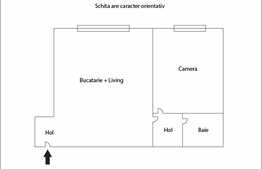 Apartament de vanzare 2 camere, 31 mp, zona Hermes