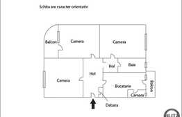 Apartament 3 camere decomandate, 80.5 mp, zona Donath. Boxa inclusa!