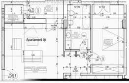 Apartament 3 camere, 86,04 mp, semifinisat, logie, zona strazii Borhanciului