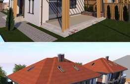 Casa cuplata, 175 mp utili, teren de 350 mp, semifinisata, zona linistita