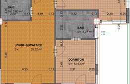 Apartament 3 camere, semifinisat, 73 mp, zona Leroy Merlin!