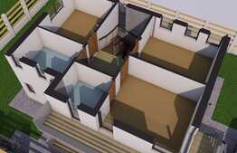 Casa individuala, semifinisata, 117 mp utili, 500mp teren! 