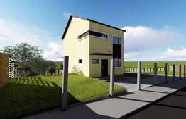 Casa individuala, 158,23 mp, teren 278,6 mp, semifinisata, zona linistita!