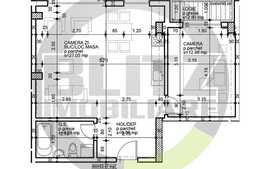 2 camere, 53,5 mp, etaj intermediar, finalizare 2018, zona Coloniei Borhanci