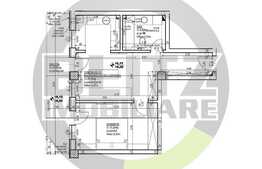 2 camere, 47,90 mp, etaj intermediar, terasa, garaj, zona strazii Calea Turzii