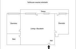 Apartament de vanzare 3 camere, 60 mp, terasa de 18 mp, zona Vivo