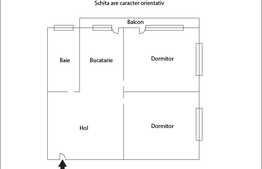 Apartament 2 camere, 55 mp, loc de parcare, zona strazii Sub Cetate! Semifinisat!