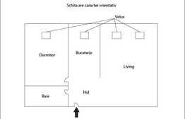 Apartament de vanzare, 2 camere, decomandat, 50 mp, sistem alarma, zona Primariei