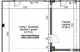 De vanzare 2 camere, 54.77 mp! Zona Terra! Finalizare 2018!