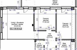 Vanzare 3 camere, 65.63 mp, etaj intermediar! Zona Terra!