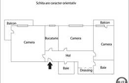 Vanzare 3 camere, decomandat, 85 mp utili, zona Campului, cu boxa si parcare