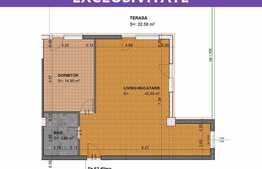 Apartament 2 camere 63,40 mp, semifinisat, zona Leroy Merlin!