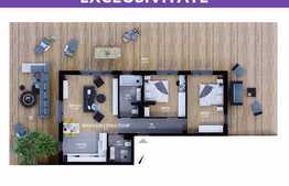 Penthouse 3 camere, 72,54 mp utili, terasa 140,43 mp, imobil nou!