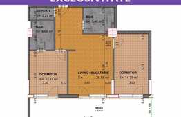 De vanzare apartament 3 camere, semifinisat, 65,13 mp, zona Leroy Merlin!