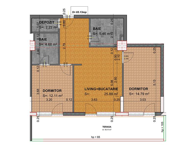 Apartament de vânzare 3 camere Marasti - 28300AV | BLITZ Cluj-Napoca | Poza1