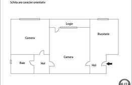 Vanzare 2 camere, 47,08 mp, orientare sudica, zona casa Piratilor cu parcare