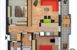 Vanzare 3 camere, 66 mp, semifinisat, zona Edgar Quinet